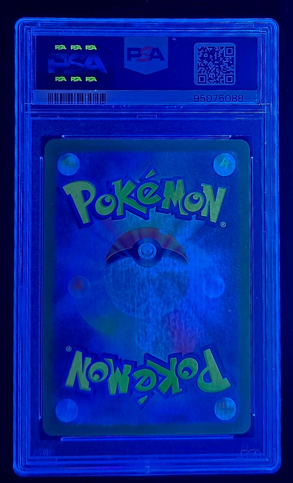 Japanese Pokémon sv2a 151 Machoke 177 AR PSA 10 GEM MINT slab side view