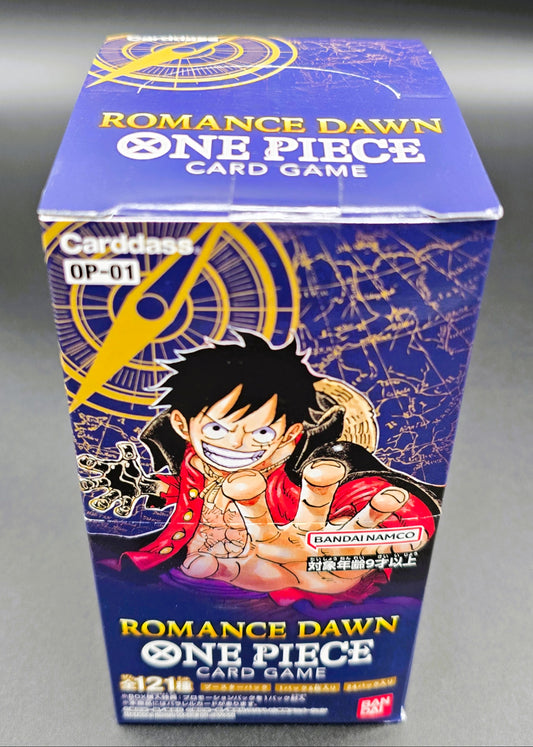 Bandai One Piece Romance Dawn OP-01 booster box top view