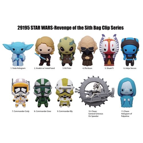 Star Wars Revenge of the Sith 3D Foam Bag Clip - alternate view