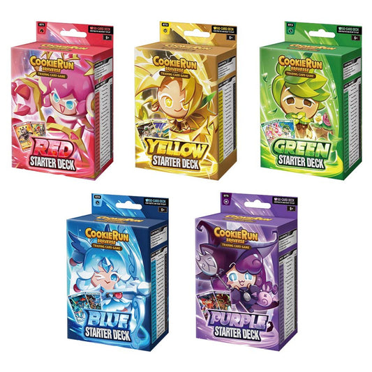 CookieRun TCG Starter Deck Assortment (5 starter packs)