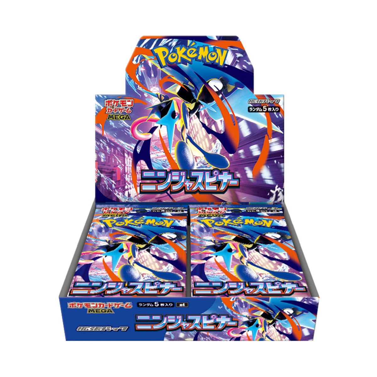Mega Ninja Spinner Japanese Pokémon M4 booster box factory sealed front