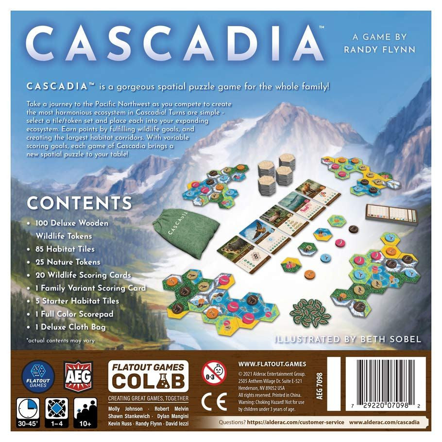 Cascadia board game box — view 3