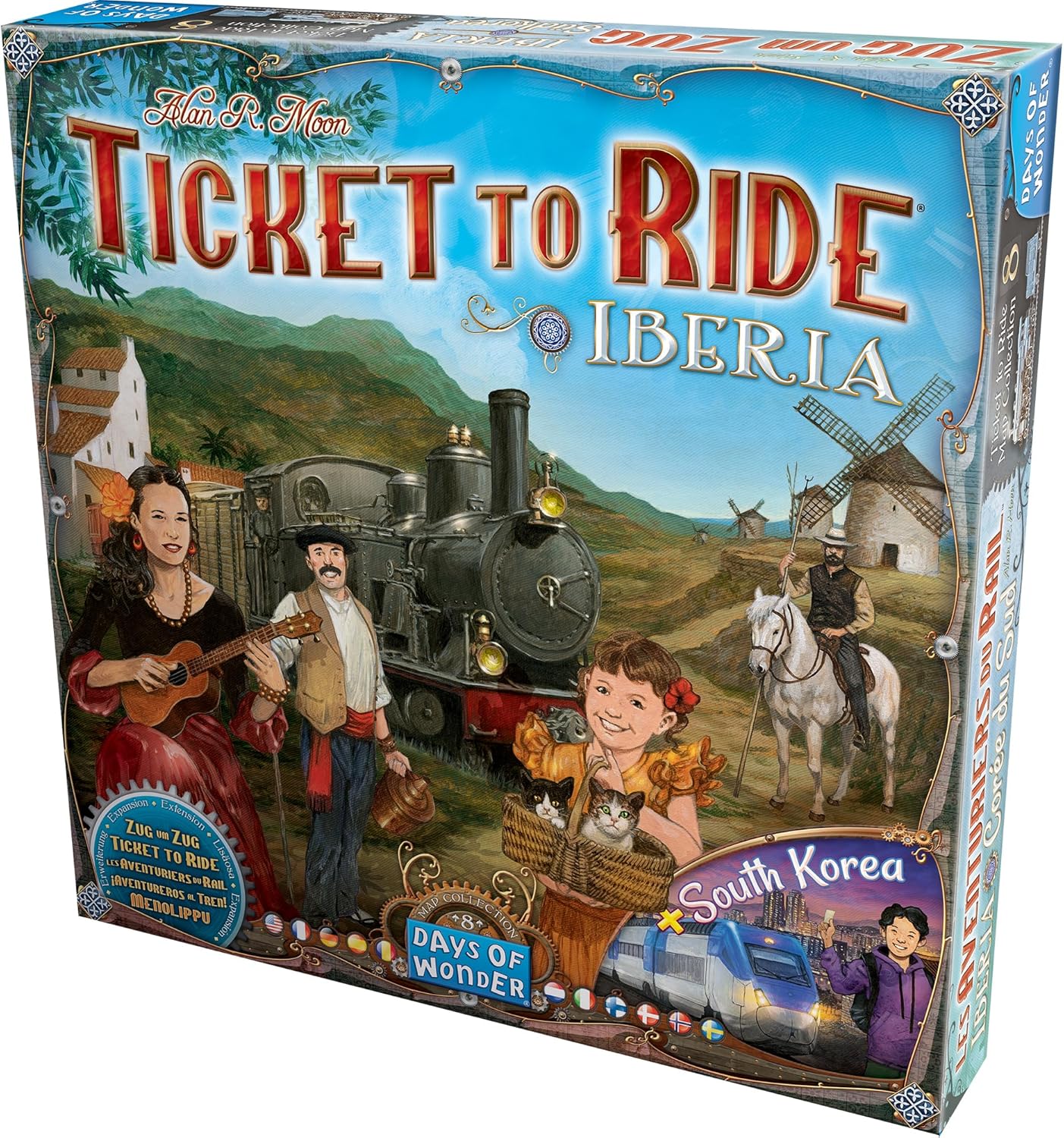 Ticket to Ride Iberia + South Korea Board Game Expansion
