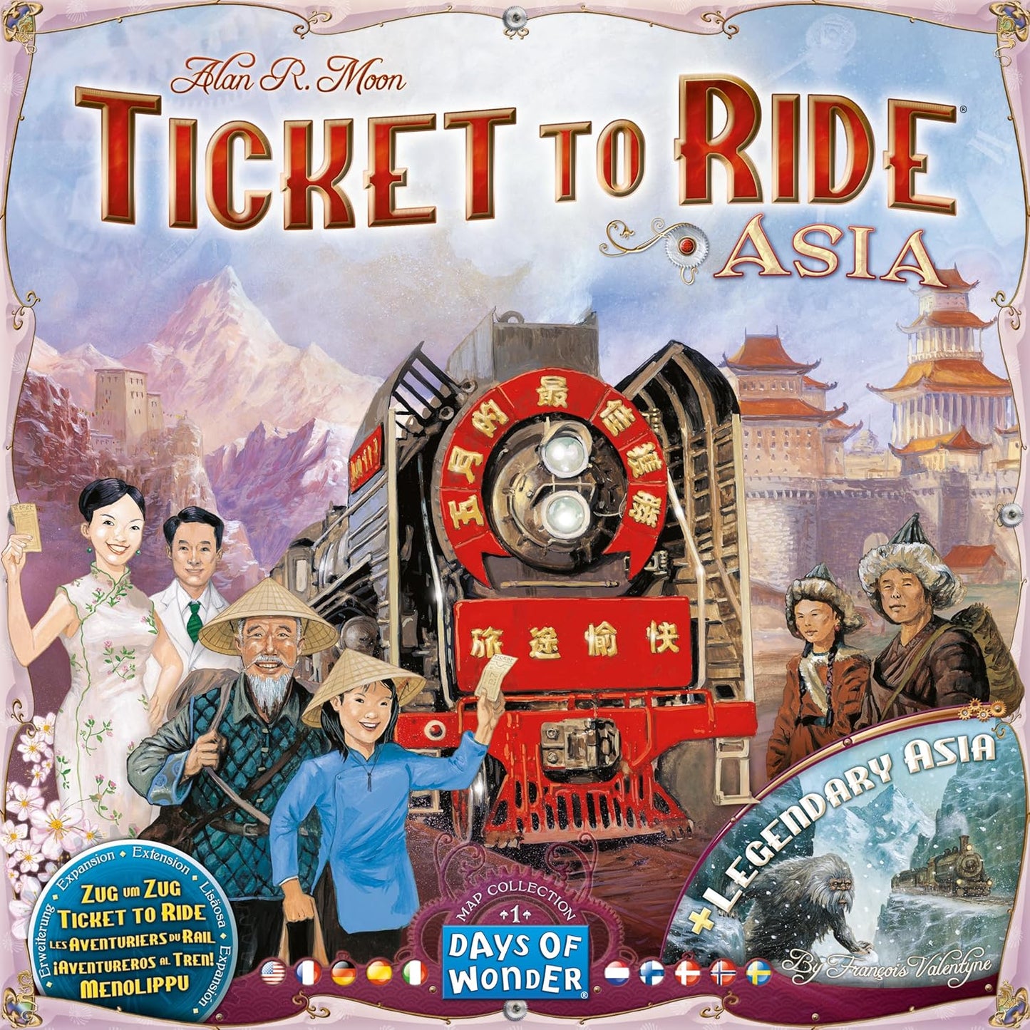 Ticket to Ride Asia Map Collection Expansion Vol 1