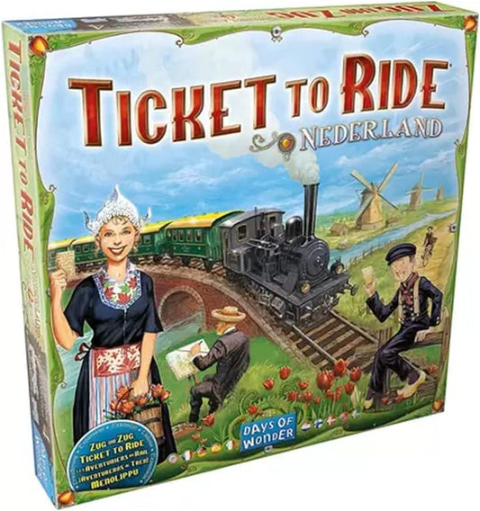 Ticket to Ride Nederland Netherlands map expansion factory sealed