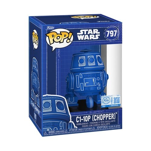 Star Wars Chopper Blueprint Funko Pop #797 - back view