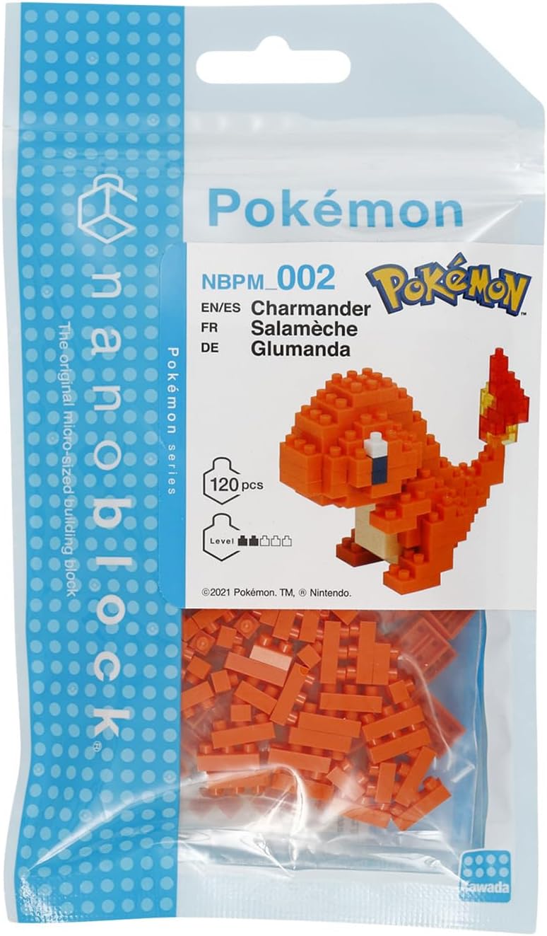Nanoblock Pokémon Charmander - view 06 | Savvy Hobbyist