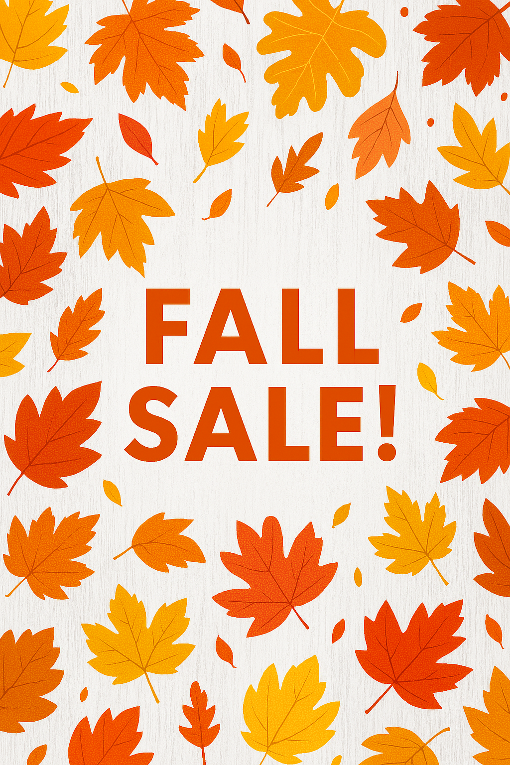 Fall Sale!