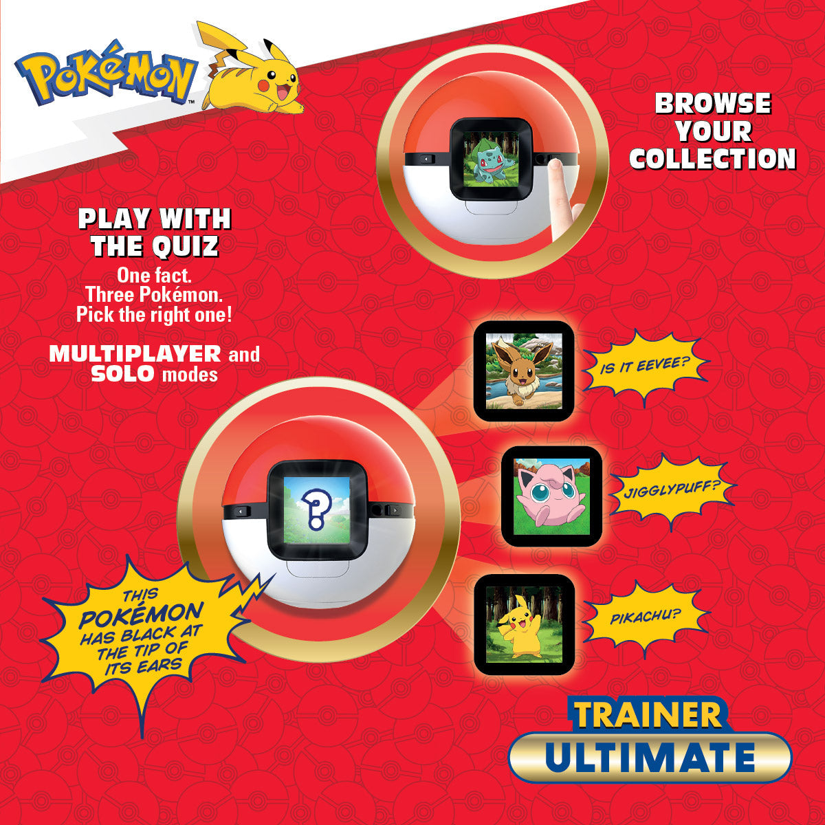 Pokémon Trainer Ultimate - collect all 151 Kanto Pokémon, 1-4 players, ages 6+