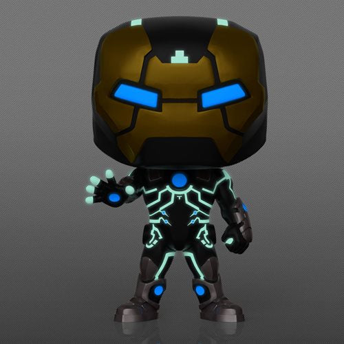 Iron Man Model 39 GITD Funko Pop #555 - back view