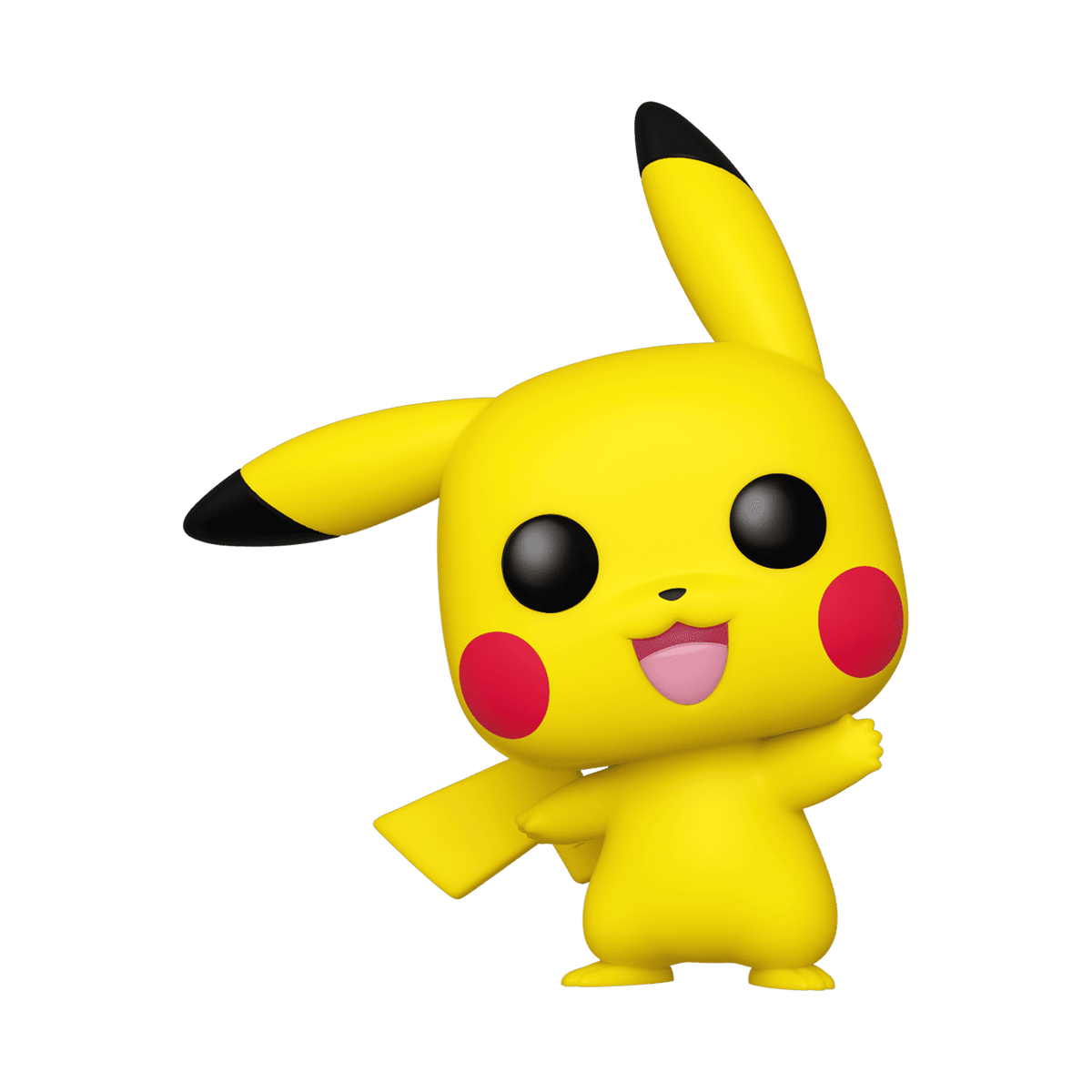 Funko Pop! Pokemon Pikachu Waving #553 — official figure render, out of box