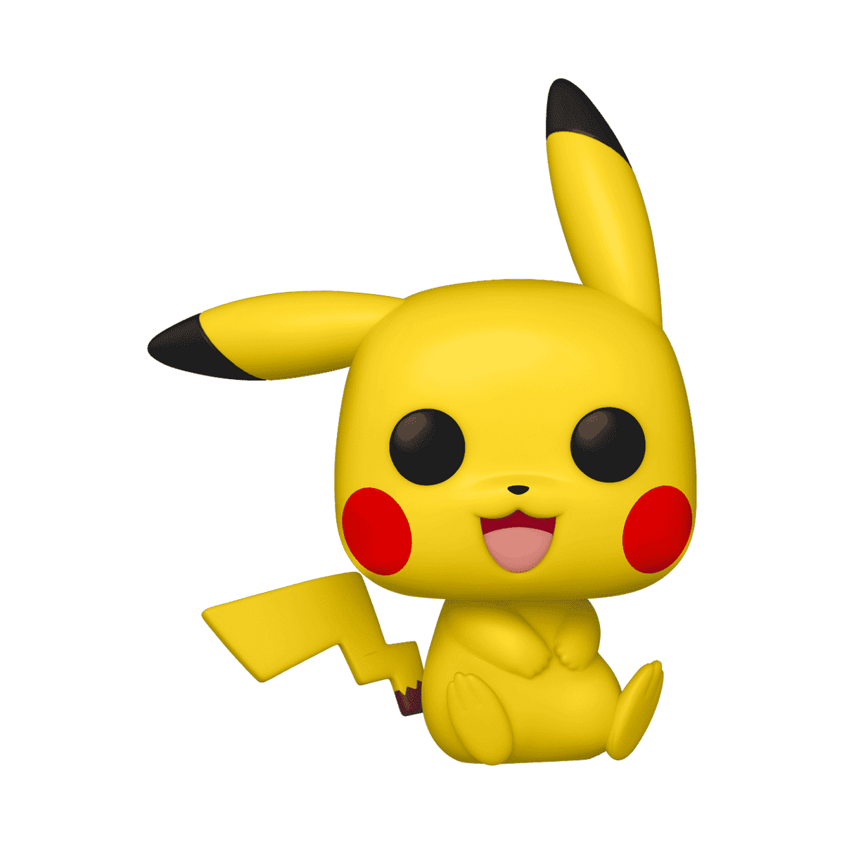 Funko Pop! Pokemon Pikachu Sitting #842 — official figure render, out of box