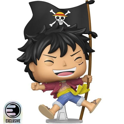 One Piece Monkey D. Luffy with Flag Funko Pop Vinyl Figure 2214 Entertainment Earth Exclusive | Savvy Hobbyist