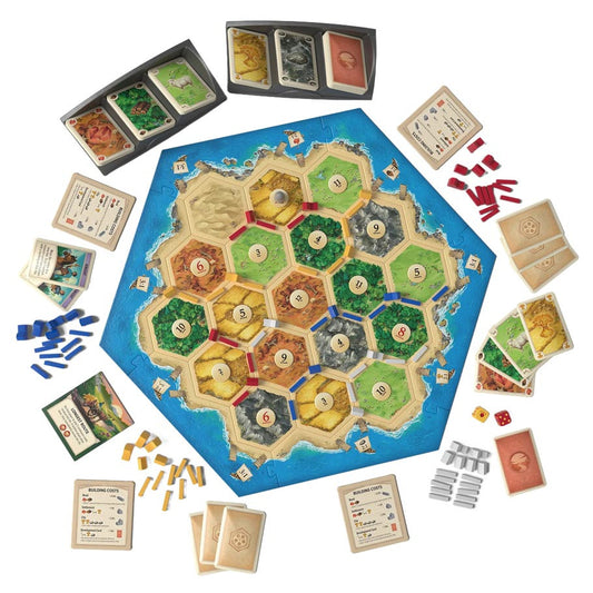 CATAN Board Game (6th Edition) Trade, Build & Settle in The Classic Strategy Game for Family, Kids & Adults, Ages 10+, 3-4 Players, 60-90 Min Playtime