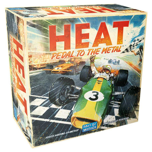 Heat: Pedal to The Metal Family Racing Board Game for Ages 10+