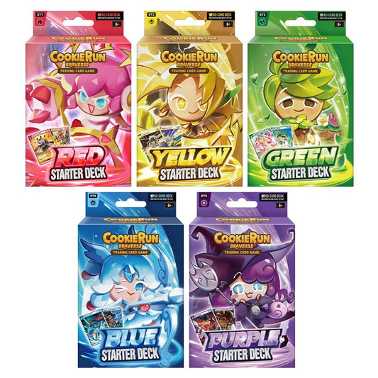 CookieRun TCG Starter Deck Assortment (5 starter packs)