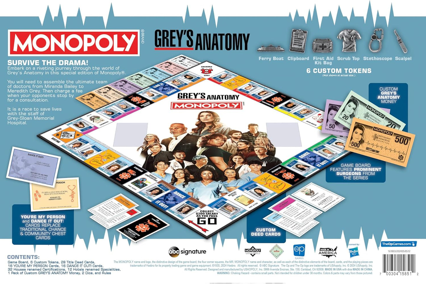 Monopoly Grey's Anatomy Board Game