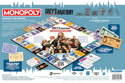 Monopoly Grey's Anatomy Board Game