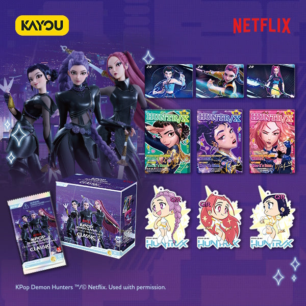 KPop Demon Hunters Classic Edition sample cards - HUNTR/X and Saja Boys