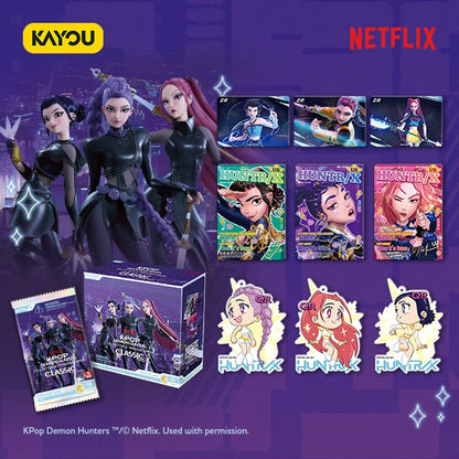 KPop Demon Hunters Classic Edition sample cards - HUNTR/X and Saja Boys