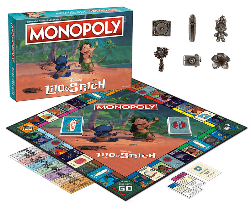 Monopoly: Disney Lilo & Stitch board and components | Savvy Hobbyist