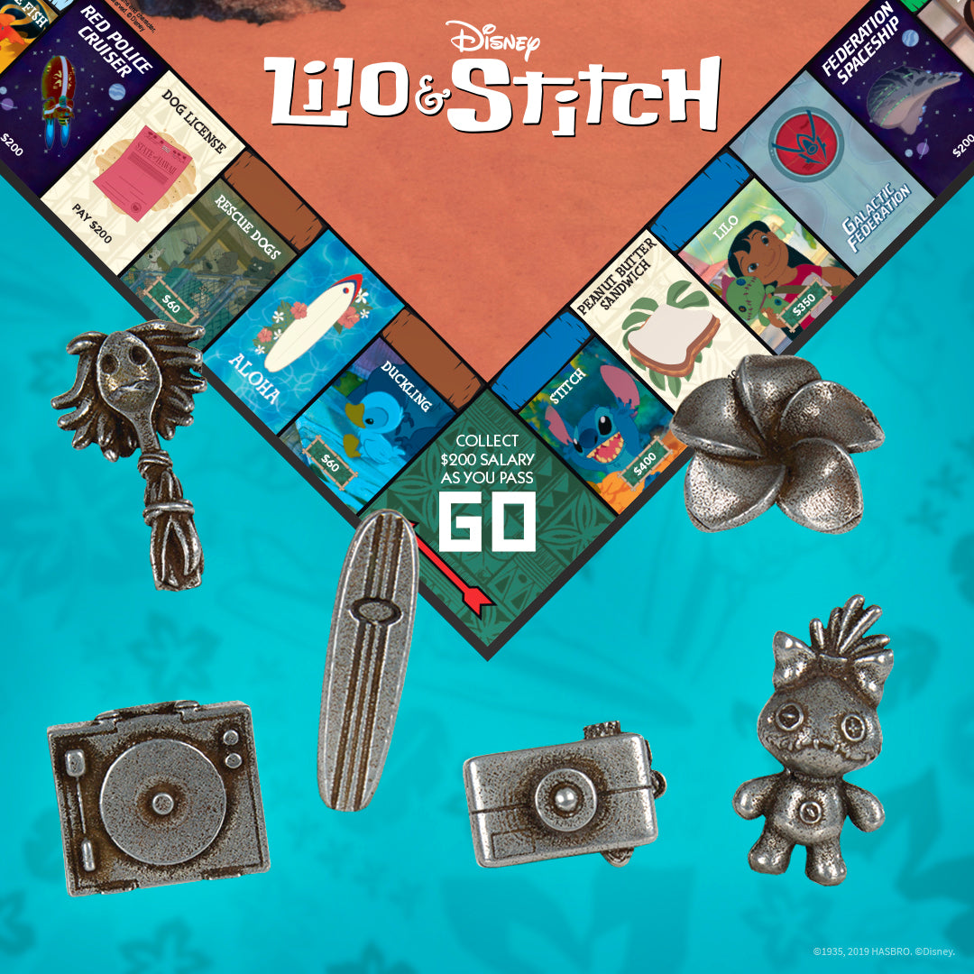 Monopoly: Disney Lilo & Stitch custom collectible tokens | Savvy Hobbyist