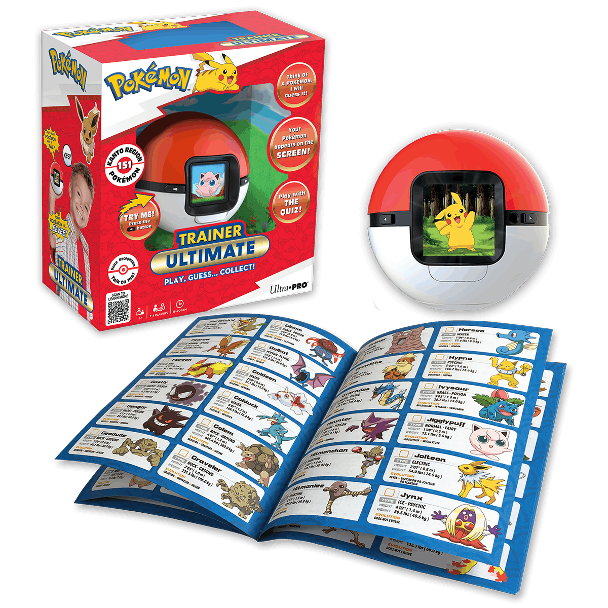 Ultra PRO Pokémon Trainer Ultimate electronic guessing game box with Poké Ball unit