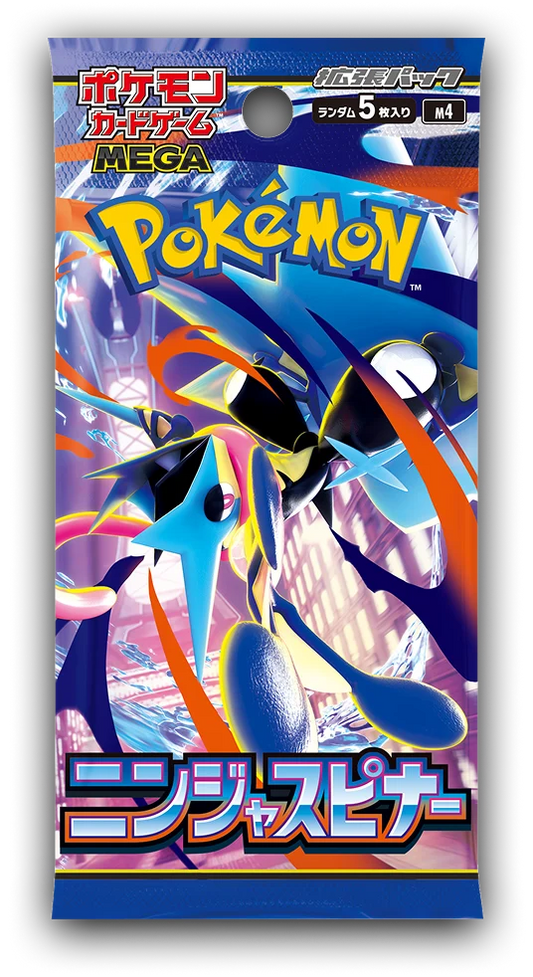 Presale All Inclusive: Pokemon Factory Sealed MEGA Ninja Spinner Booster Box [Japanese M4]