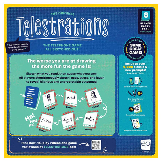 Telestrations 8 Player 2nd Edition Board Game