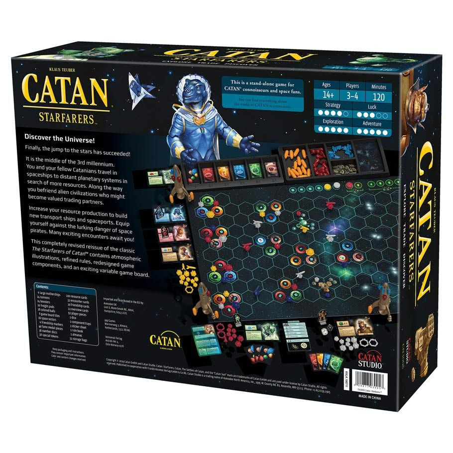 CATAN Starfarers Board Game 2nd Edition - Compete for Galactic Council Ambassadorship! Strategy Game, Family Game for Kids and Adults, Ages 14+, 3-4 Players, 120 Minute Playtime, Made by CATAN Studio