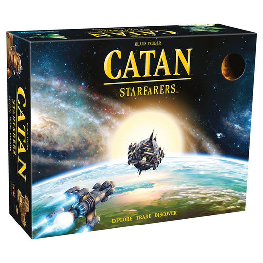 CATAN Starfarers Board Game 2nd Edition - Compete for Galactic Council Ambassadorship! Strategy Game, Family Game for Kids and Adults, Ages 14+, 3-4 Players, 120 Minute Playtime, Made by CATAN Studio