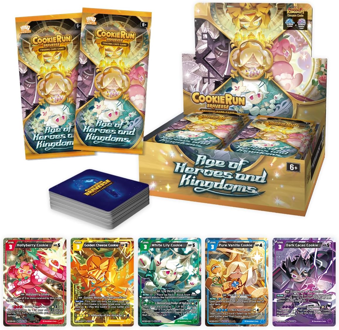 CookieRun TCG Age of Heroes and Kingdoms Booster Display - view 02 | Savvy Hobbyist