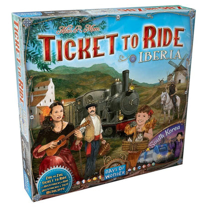 Ticket to Ride Iberia + South Korea Board Game Expansion