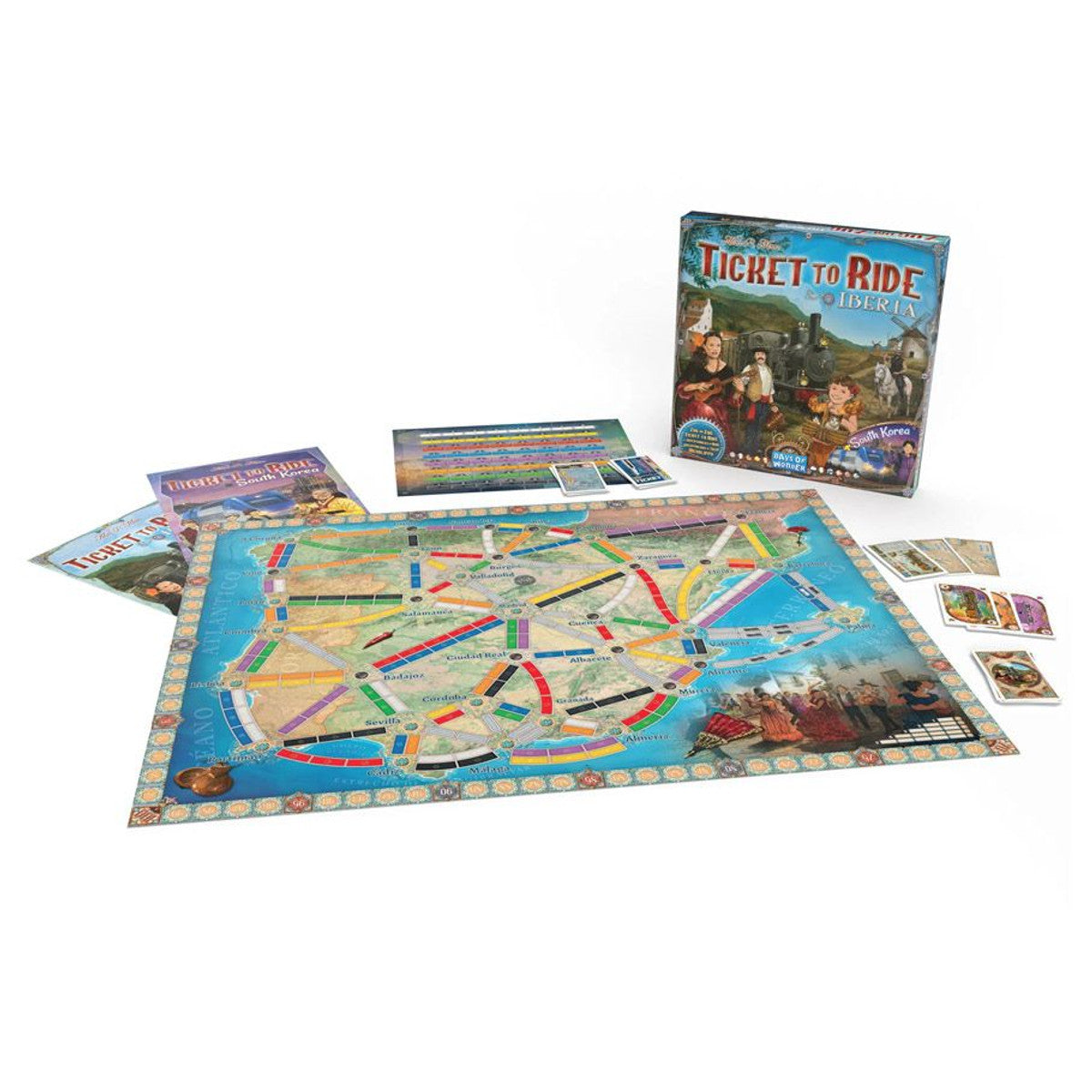 Ticket to Ride Iberia + South Korea Board Game Expansion