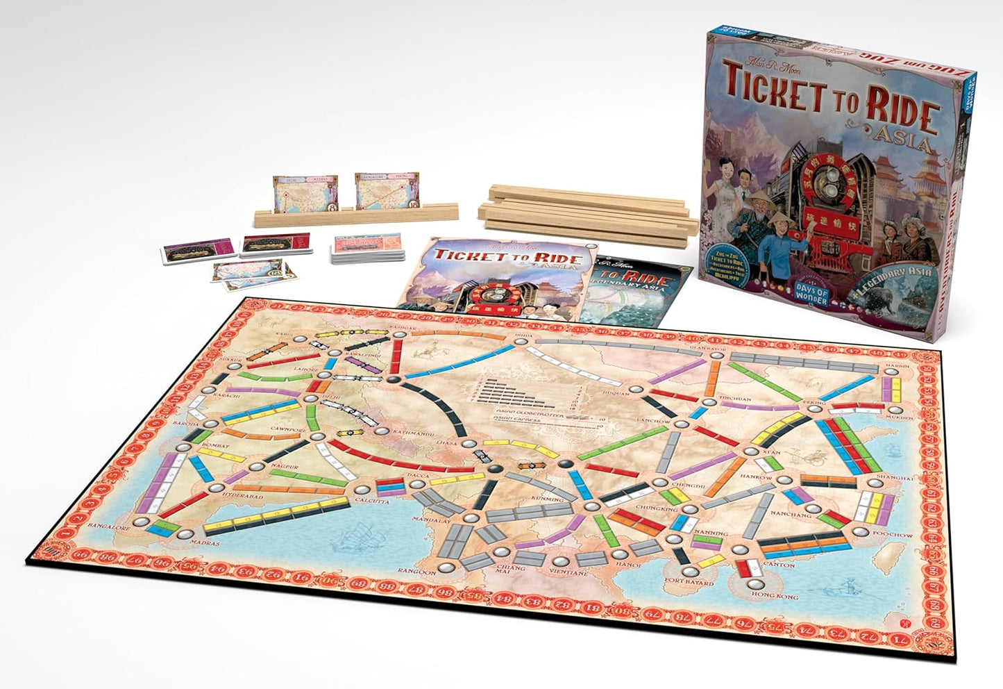 Ticket to Ride Asia Map Collection Expansion Vol 1