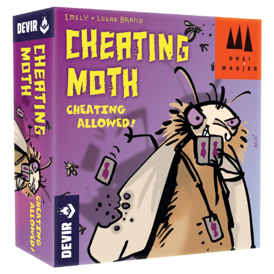 Cheating Moth card game box