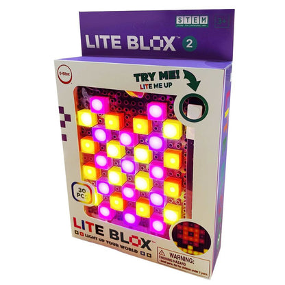 Lite Blox 2 light-up building set box
