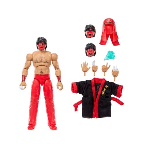 WWE Ultimate Edition The Great Muta — figure with swappable heads, hands and entrance jacket