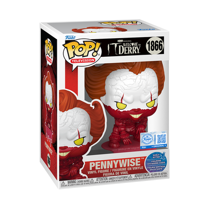 It Welcome to Derry Pennywise Shelf Sitter Funko Pop 1866 EE alt angle - view 04 | Savvy Hobbyist