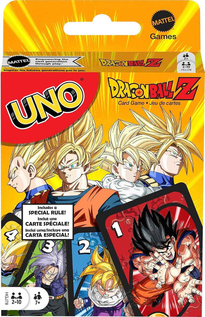 Mattel UNO Dragon Ball Z Card Game - view 03 | Savvy Hobbyist