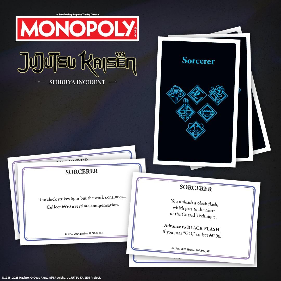Monopoly Jujutsu Kaisen Edition Board Game - view 07 | Savvy Hobbyist