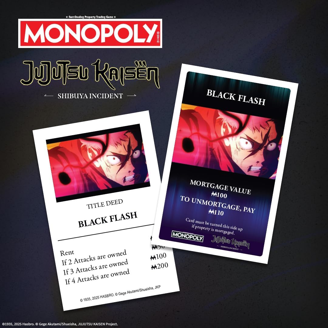 Monopoly Jujutsu Kaisen Edition Board Game - view 08 | Savvy Hobbyist