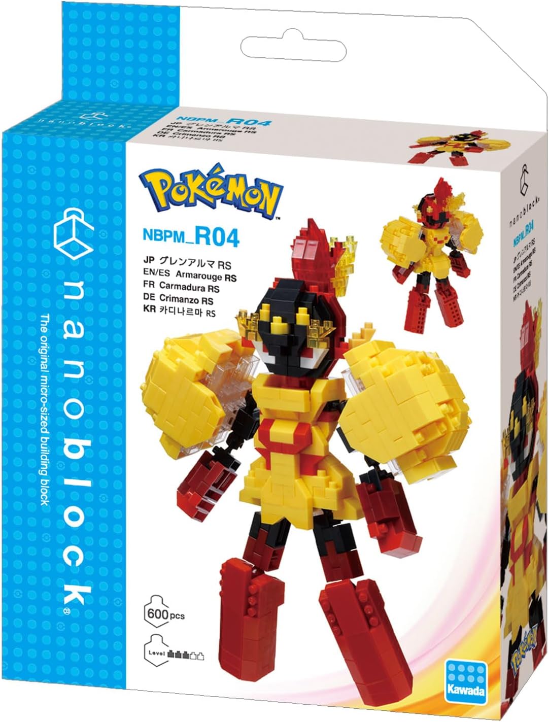 Nanoblock Pokémon Armarouge - view 05 | Savvy Hobbyist