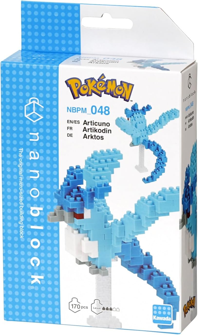 Nanoblock Pokémon Articuno - view 04 | Savvy Hobbyist
