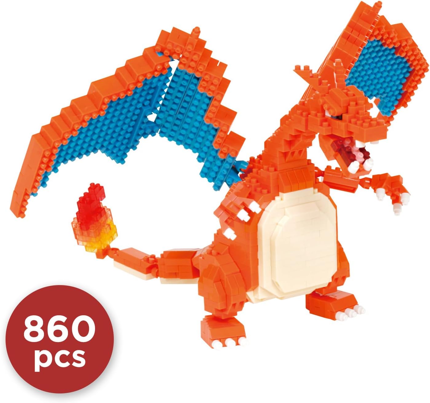 Nanoblock Pokémon Charizard Deluxe Edition 860 pieces - view 06 | Savvy Hobbyist
