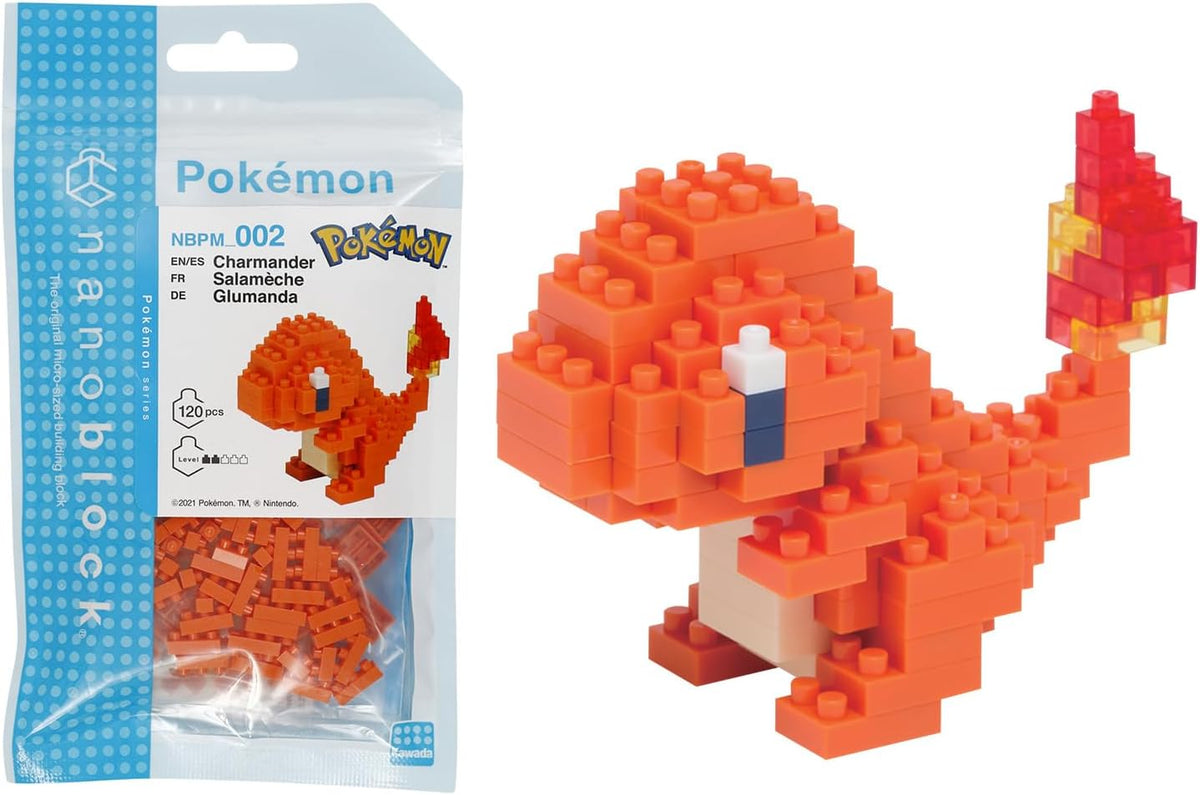 Nanoblock Pokémon Charmander - view 02 | Savvy Hobbyist