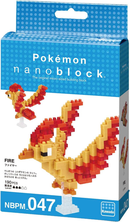 Nanoblock Pokémon Moltres - view 04 | Savvy Hobbyist