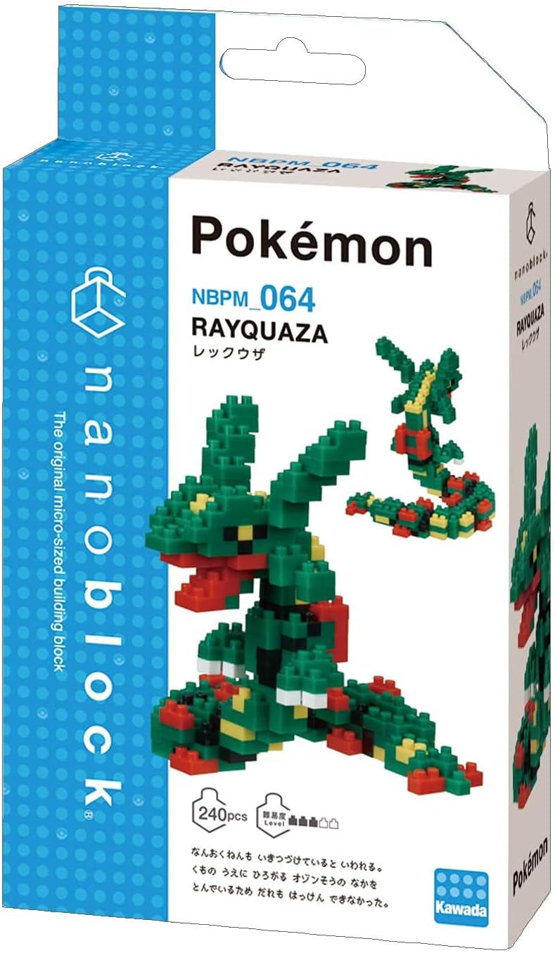 Nanoblock Pokémon Rayquaza - view 05 | Savvy Hobbyist