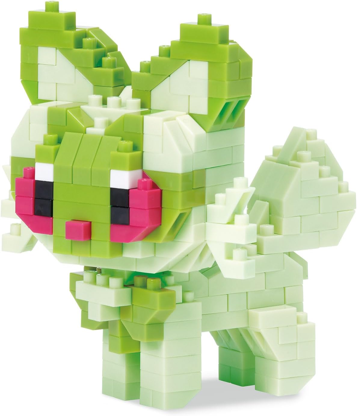 Nanoblock Pokémon Sprigatito - view 03 | Savvy Hobbyist