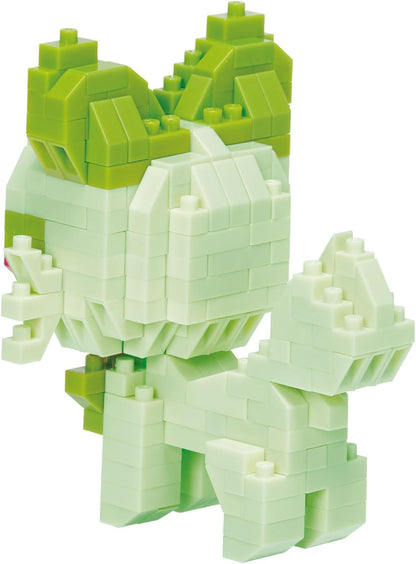 Nanoblock Pokémon Sprigatito - view 04 | Savvy Hobbyist